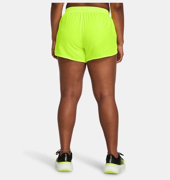 Neon Sarı Kadın UA Fly By 3inch Şort