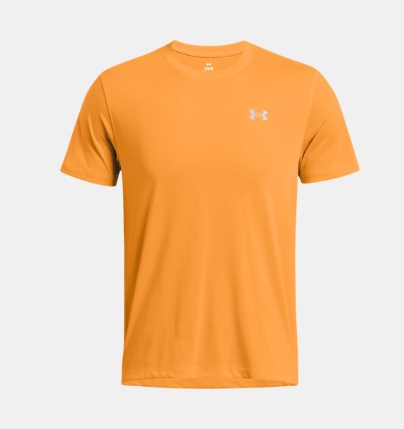 Turuncu Erkek UA Launch Kısa Kollu T-shirt