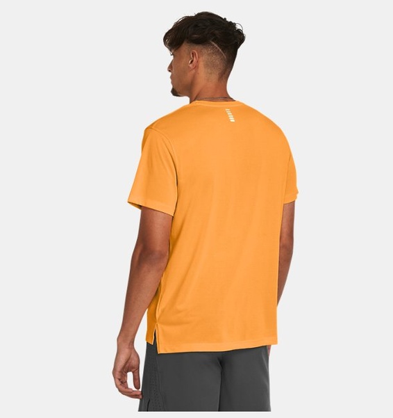 Turuncu Erkek UA Launch Kısa Kollu T-shirt