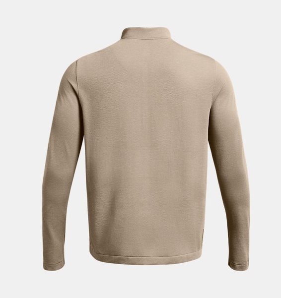 Kahverengi Erkek UA Vanish Elite Dikişsiz 1/4 Fermuarlı Uzun Kollu T-shirt