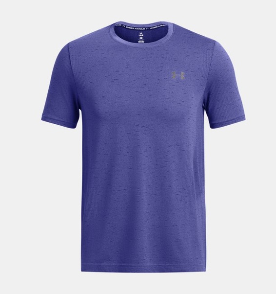 Mor Erkek UA Vanish Dikişsiz Kısa Kollu T-shirt