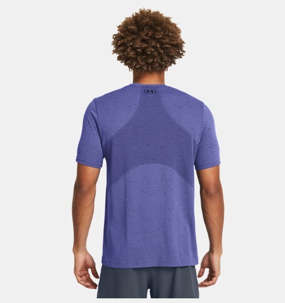 Mor Erkek UA Vanish Dikişsiz Kısa Kollu T-shirt