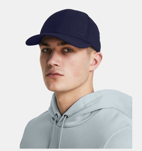 Lacivert Erkek UA ArmourVent Stretch Fit Şapka