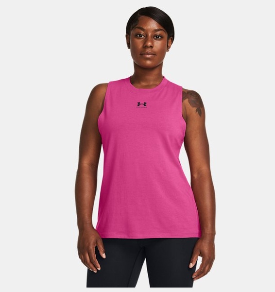 Pembe Kadın UA Rival Muscle Atlet