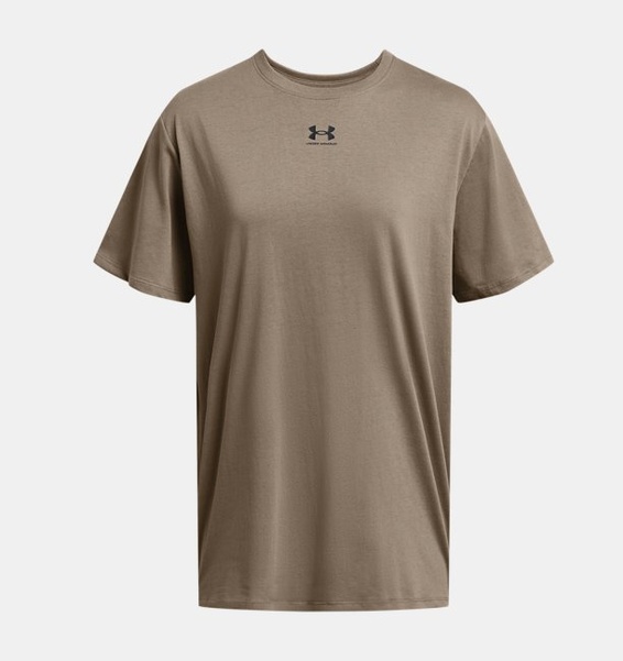 Kahverengi Kadın UA Campus Oversize Kısa Kollu T-shirt