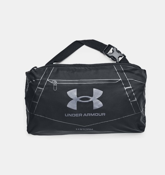 Siyah Unisex UA Hustle 5.0 Packable XS Silindir Çanta