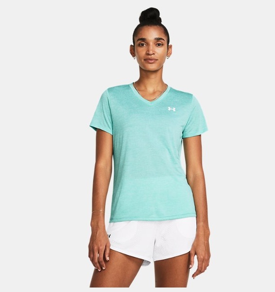 Turkuaz Kadın Tech Twist Kısa Kollu T-shirt