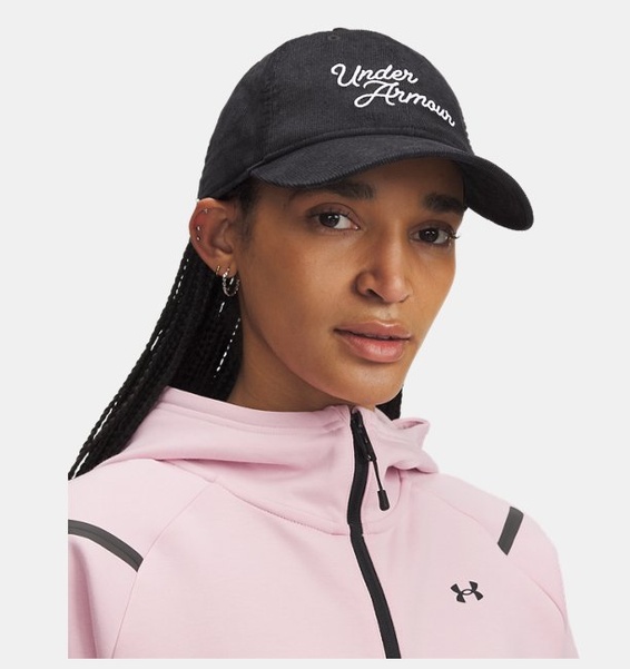 Siyah Unisex UA Sportstyle Kadife Ayarlanabilir Şapka