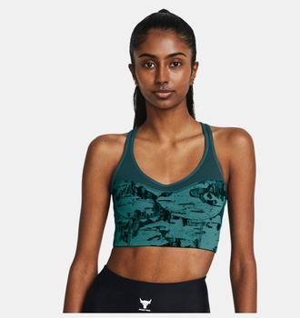 Kadın UA Project Rock Infinity Let's Go LL Printed Spor Sütyeni