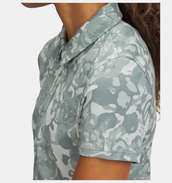 Yeşil Kadın UA Playoff 3.0 Baskılı Polo T-shirt