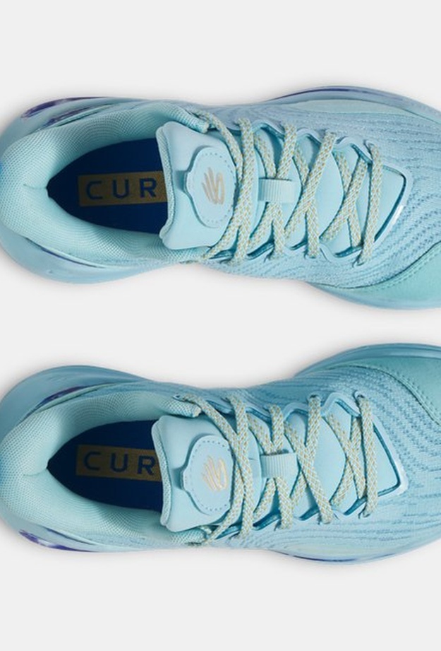 Erkek Çocuk UA Curry 12 PISCES Basketbol Ayakkabısı Açık Gri