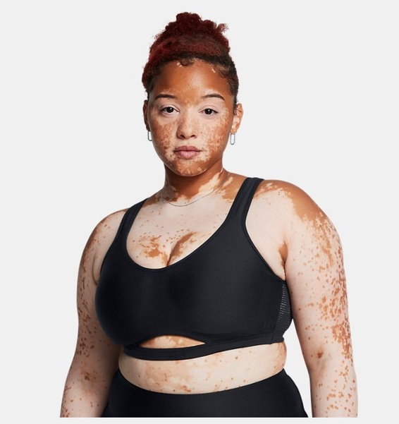 Siyah Kadın UA Infinity Low Mesh Spor Sütyeni