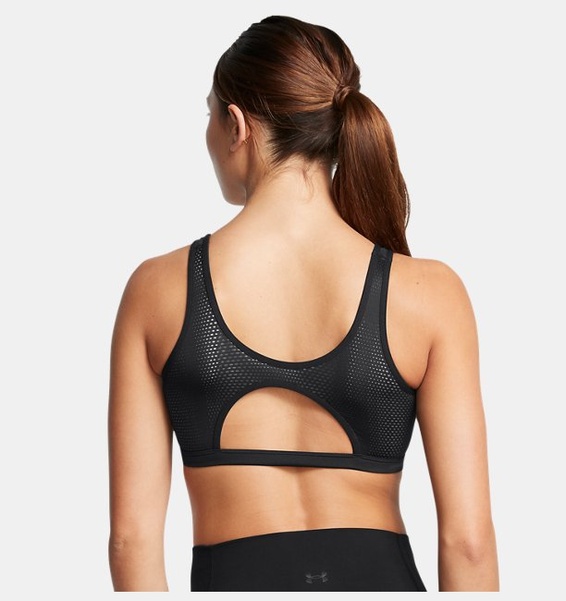 Siyah Kadın UA Infinity Low Mesh Spor Sütyeni