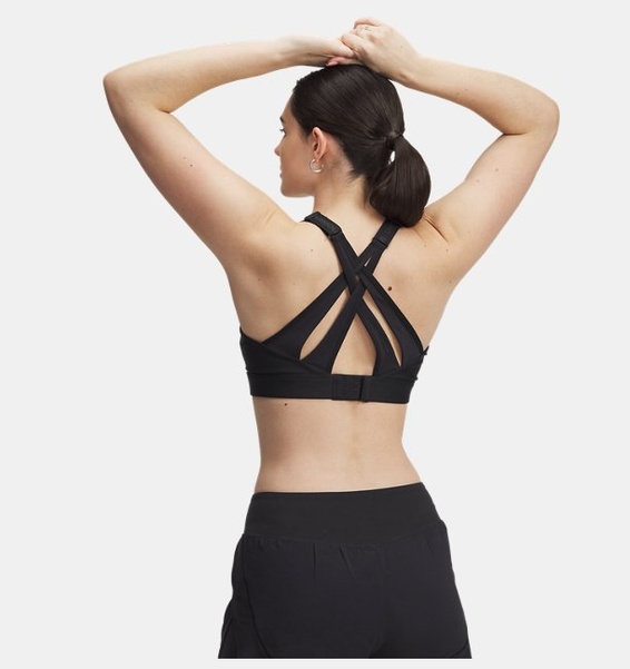 Siyah Kadın UA Infinity High Strappy Spor Sütyeni