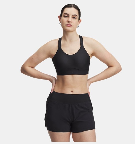 Siyah Kadın UA Infinity High Strappy Spor Sütyeni