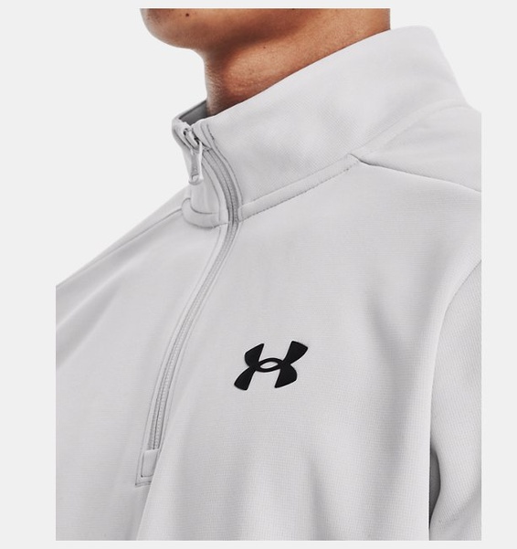 Gri Erkek UA Armour Fleece 1/4 Fermuarlı Sweatshirt