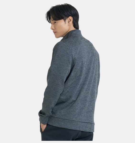 Gri Erkek UA Armour Fleece 1/4 Fermuarlı Sweatshirt