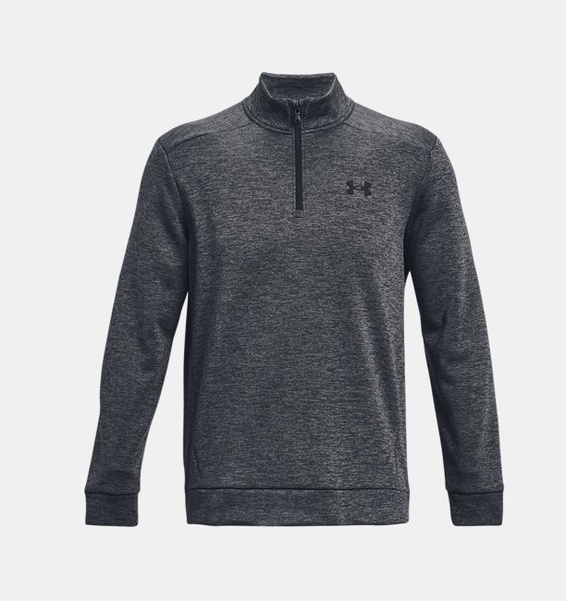 Gri Erkek UA Armour Fleece 1/4 Fermuarlı Sweatshirt