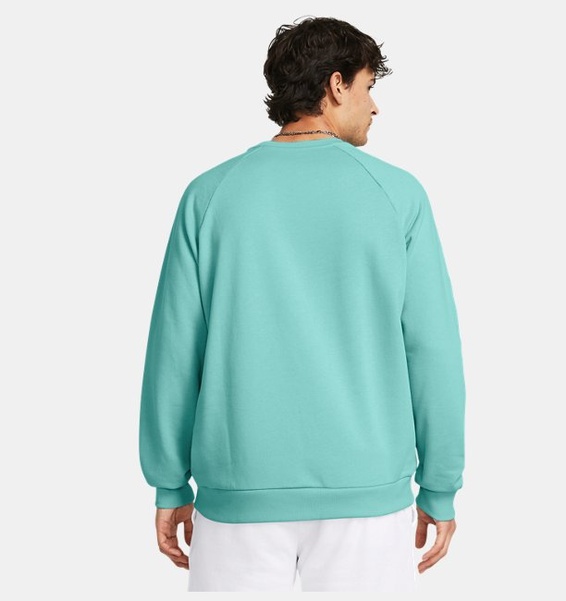 Turkuaz Erkek UA Rival Fleece Bisiklet Yaka Sweatshirt