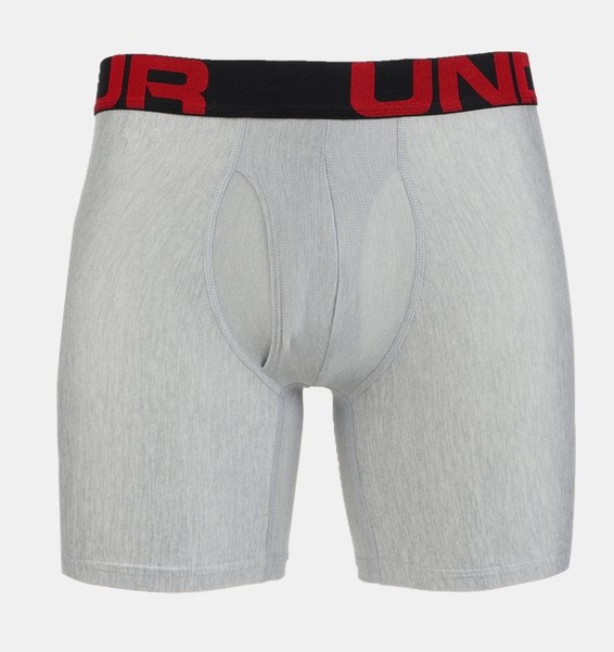 Gri Erkek UA Tech™ 6" Boxerjock® – 2'li Paket