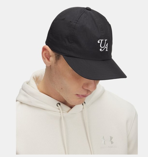 Siyah Erkek UA Sportstyle Nylon Snapback Şapka