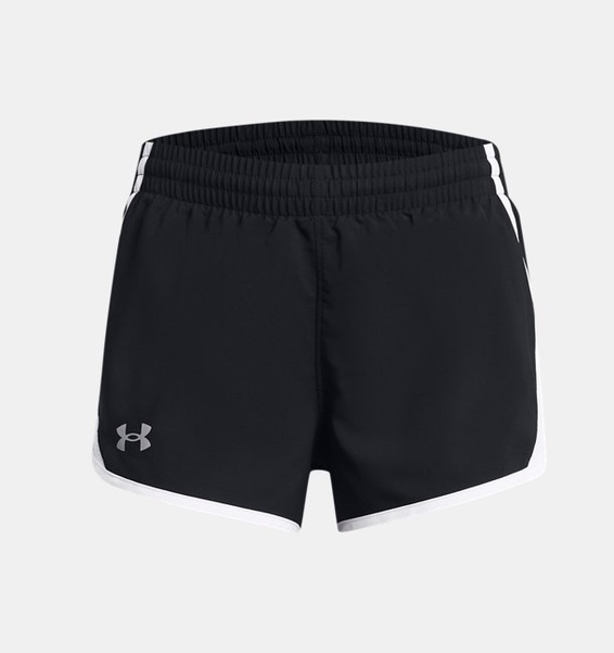 Siyah Kız Çocuk UA Fly-By 3" Şort