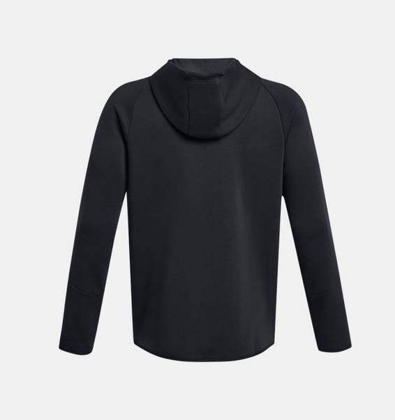 Siyah Erkek UA Unstoppable Fleece Tam Boy Fermuarlı