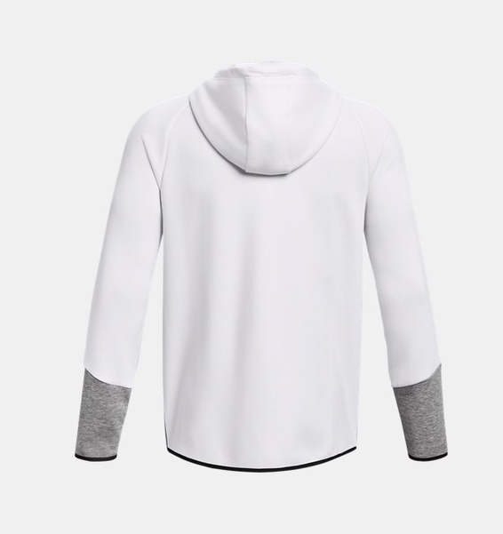 Gri Erkek UA Unstoppable Fleece Tam Boy Fermuarlı