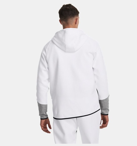 Gri Erkek UA Unstoppable Fleece Tam Boy Fermuarlı