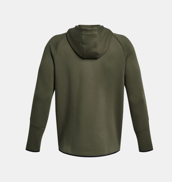 Haki Erkek UA Unstoppable Fleece Tam Boy Fermuarlı