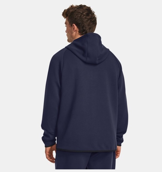 Lacivert Erkek UA Unstoppable Fleece Tam Boy Fermuarlı