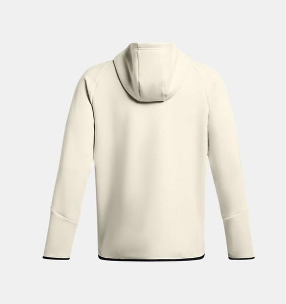 Bej Erkek UA Unstoppable Fleece Tam Boy Fermuarlı
