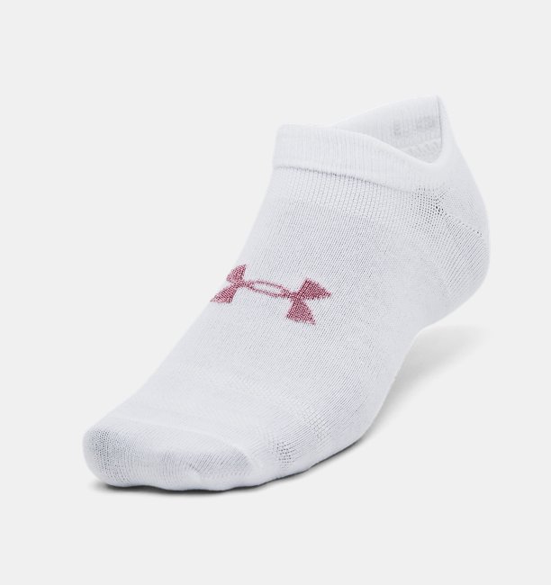 Unisex UA Essential 3'lü Paket No-Show Çorap Beyaz
