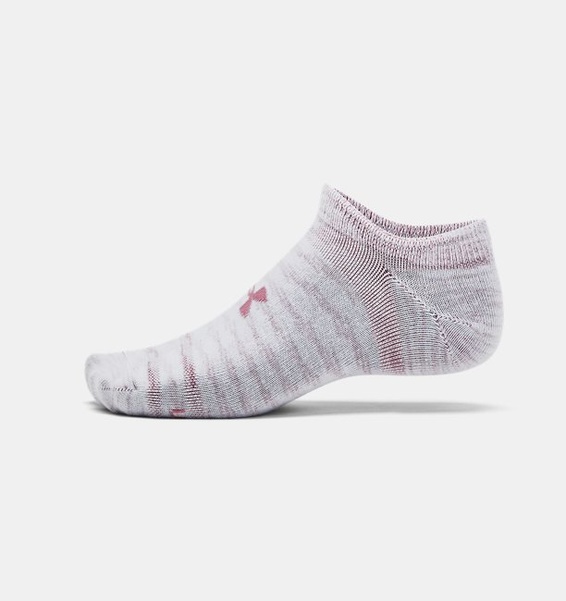 Beyaz Unisex UA Essential 3'lü Paket No-Show Çorap