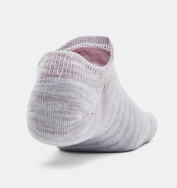 Beyaz Unisex UA Essential 3'lü Paket No-Show Çorap