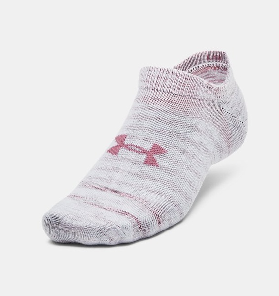 Beyaz Unisex UA Essential 3'lü Paket No-Show Çorap