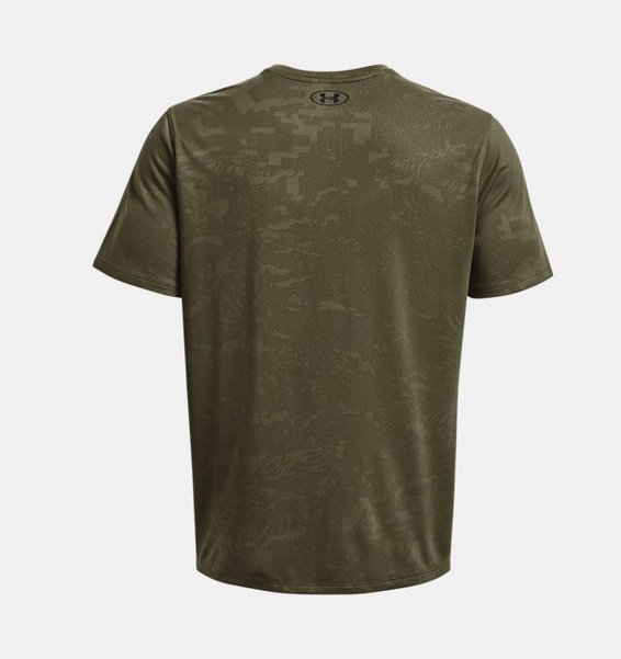 Yeşil Erkek UA Tech™ Pencereli Jakarlı Kısa Kollu T-shirt