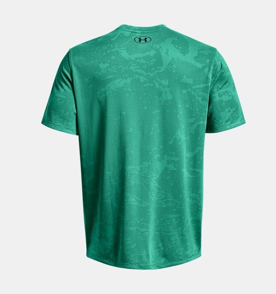 Yeşil Erkek UA Tech™ Pencereli Jakarlı Kısa Kollu T-shirt