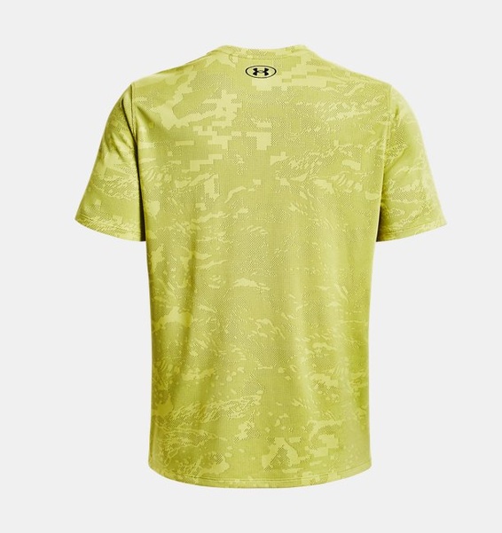 Sarı Erkek UA Tech™ Pencereli Jakarlı Kısa Kollu T-shirt