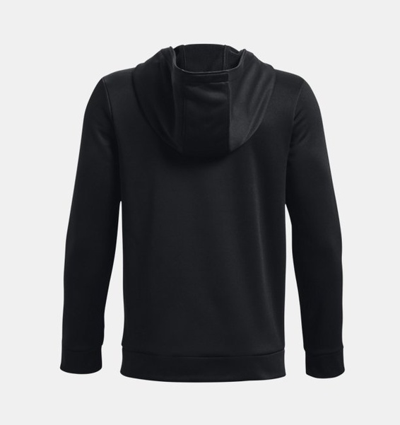 Siyah Erkek Çocuk Armour Fleece® Tam Boy Fermuarlı