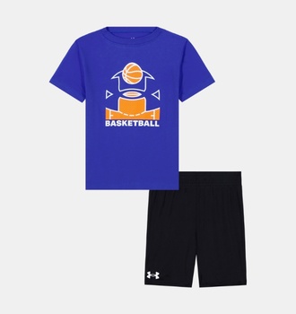 Erkek Çocuk UA Basketball Kısa Kollu Takım