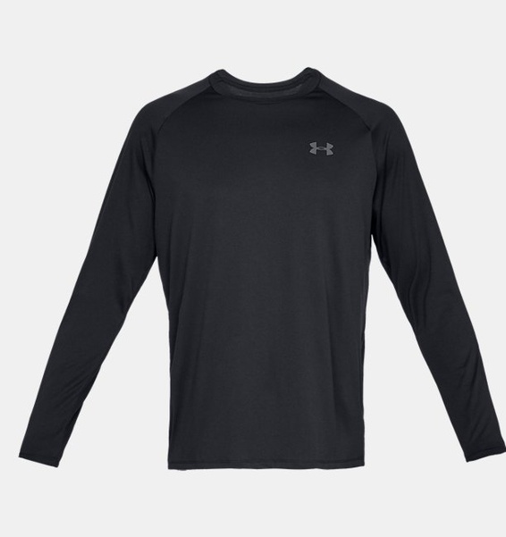 Siyah Erkek UA Tech™ Uzun Kollu T-shirt