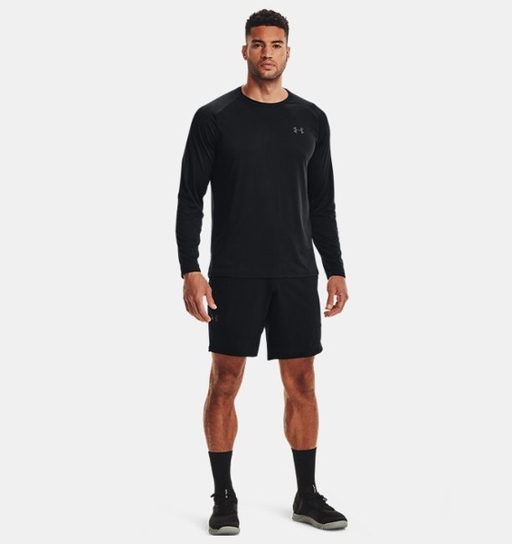 Siyah Erkek UA Tech™ Uzun Kollu T-shirt