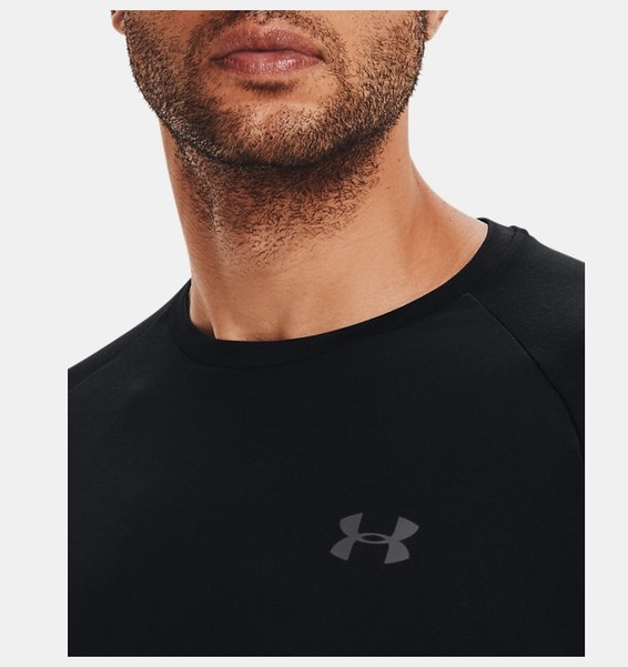 Siyah Erkek UA Tech™ Uzun Kollu T-shirt