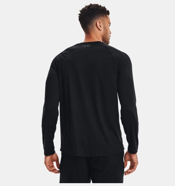 Siyah Erkek UA Tech™ Uzun Kollu T-shirt