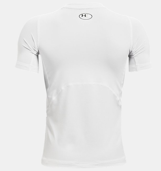 Beyaz Erkek Çocuk HeatGear® Armour Kısa Kollu T-shirt