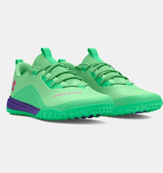 Neon Yeşil Erkek UA Shadow Turf 2.0 Halı Saha Ayakkabısı