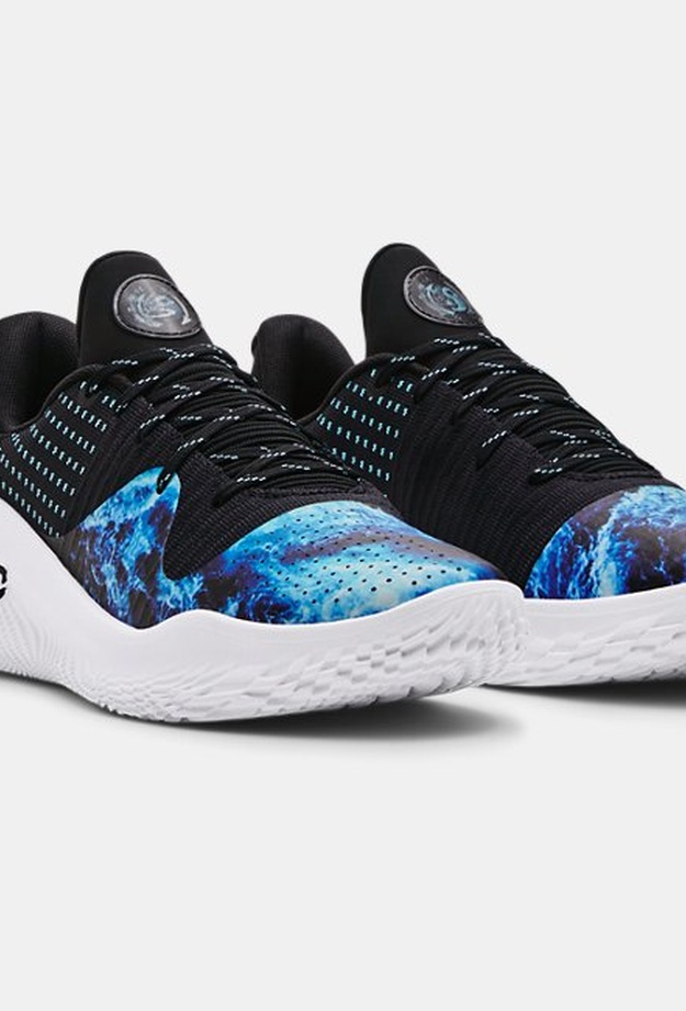 Erkek Curry 4 Low FloTro DW Basketbol Ayakkabısı Siyah
