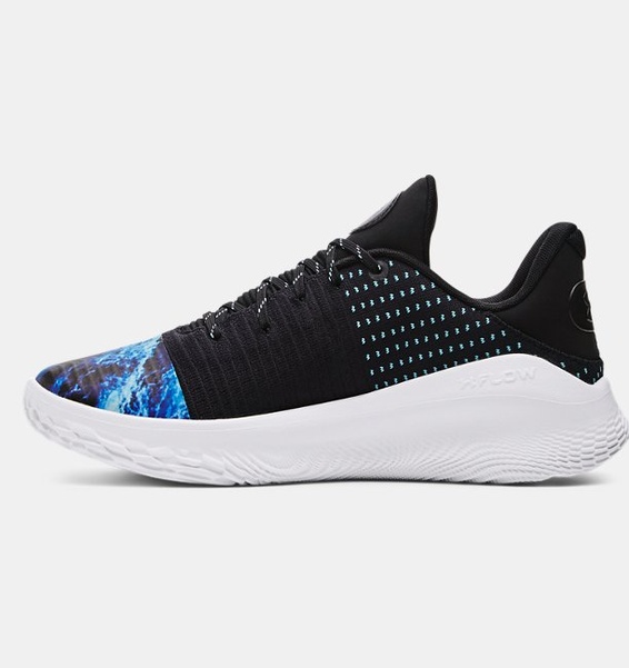 Siyah Erkek Curry 4 Low FloTro DW Basketbol Ayakkabısı