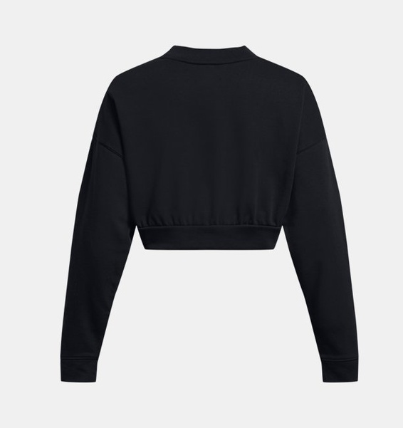 Siyah Kadın UA Rival Terry Oversized Crop Crew Sweatshirt